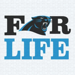 Carolina Panthers For Life Football SVG Digital Download