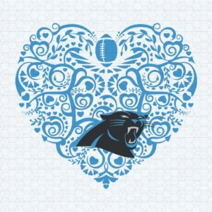 Carolina Panthers Heart Panthers Logo SVG Super Bowl Nfl