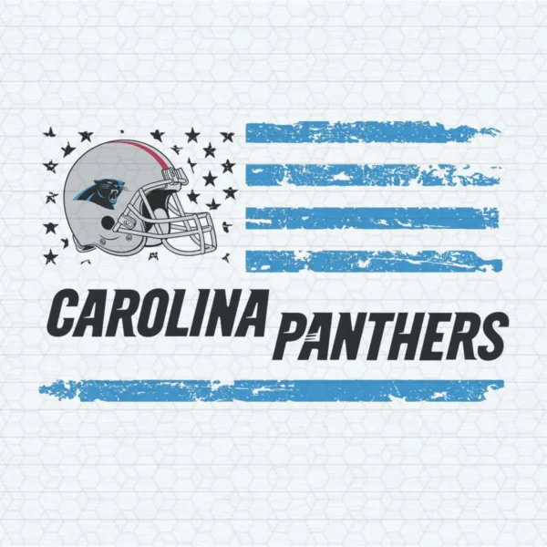 Carolina Panthers Helmet Logo Flag SVG For Cricut For Silhouette Cut File