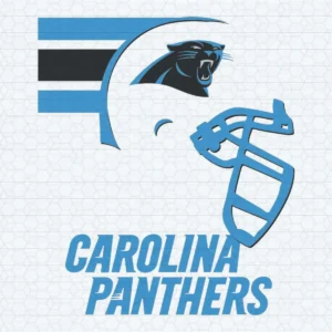 Carolina Panthers Helmet SVG Background Transparent Digital File