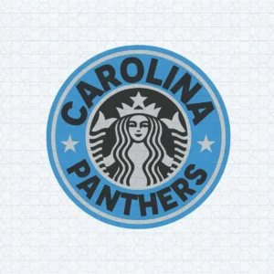 Carolina Panthers Logo Football Team NFL Starbucks Coffee SVG