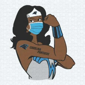 Carolina Panthers Marvel Black Wonder Woman SVG