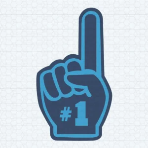 Carolina Panthers Number 1 Finger SVG Digital Download
