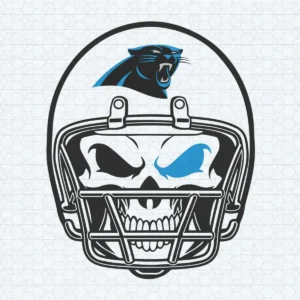 Carolina Panthers Skull Helmet SVG Cricut File Digital Download