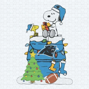 Carolina Panthers Snoopy Christmas SVG Cricut File