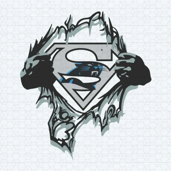 Carolina Panthers Superman Nfl American Football Team SVG