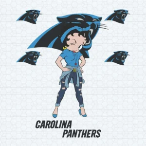 Carolina Panthers X Beautiful Betty Boop Fangirl SVG Cricut File