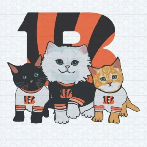playful and modern with a touch of vintage charm Bengals classic SVG design showing joy and camaraderie for Cricut and Silhouette cutting machines