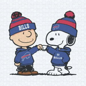 Charlie Brown And Snoopy Buffalo Football Go Bills SVG
