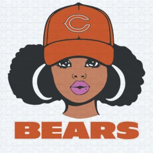 Chicago Bears Beautiful Girl SVG Cricut Digital Download