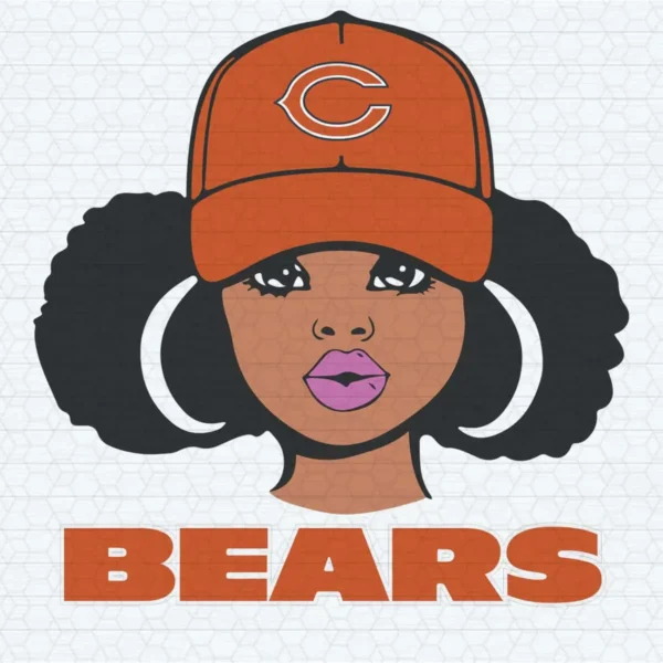Chicago Bears Beautiful Girl SVG Cricut Digital Download