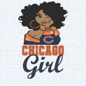 Chicago Bears Black Queen SVG Football Vector NFL