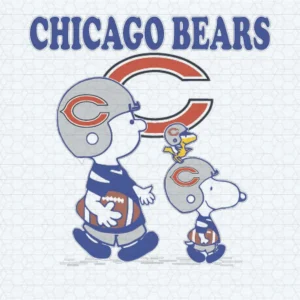Chicago Bears Charlie Brown And Snoopy SVG