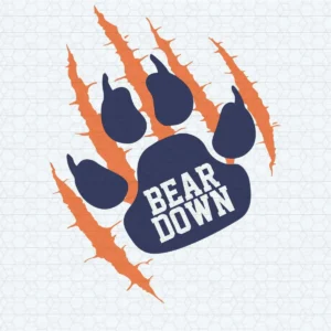 Chicago Bears Down Football Logo NFL Super Bowl SVG