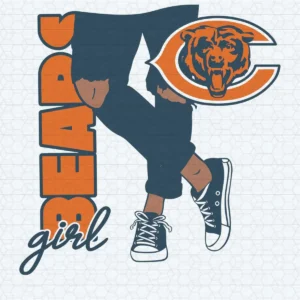 Chicago Bears Football Fangirl Stylish Ripped Jeans SVG