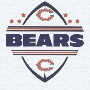 Chicago Bears Football Logo Star SVG Cricut File