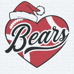 Chicago Bears Football Love Logo Merry Christmas SVG Cricut File