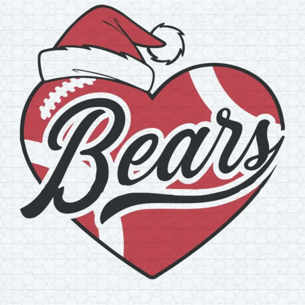 Chicago Bears Football Love Logo Merry Christmas SVG Cricut File