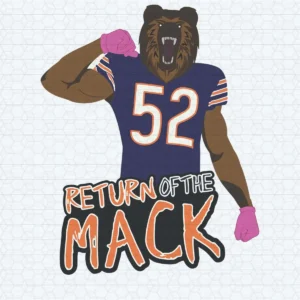 Chicago Bears Football Player Return Of The Mack SVG
