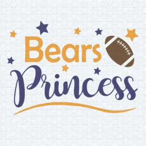 Chicago Bears Football Princess SVG For Fangirls