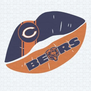 Chicago Bears Football Sexy Lips SVG Cricut Files