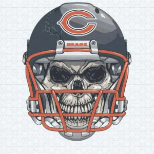 Chicago Bears Football Skull Helmet SVG Cricut File Clipart