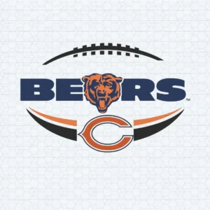 Chicago Bears Football Vector NFL SVG Background Transparent
