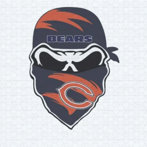 Chicago Bears Football Vector Skull Bandana SVG