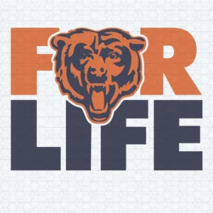 Chicago Bears For Life SVG Football Logo NFL Digital Download