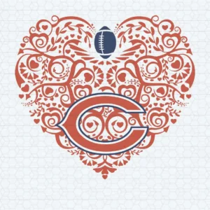 Chicago Bears Heart American Football SVG NFL Super Bowl