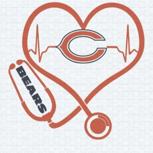 Chicago Bears Heartbeat SVG Best Gift For Nurses