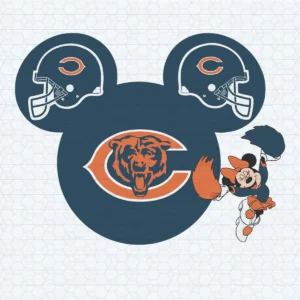 Chicago Bears Logo Football Disney Minnie SVG Digital File