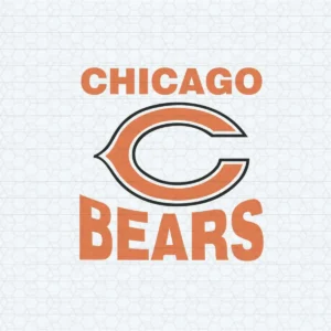 Chicago Bears Logo SVG Background Transparent Digital File