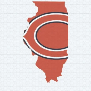 Chicago Bears Love Football Logo SVG Background Transparent