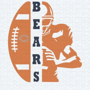 Chicago Bears NFL Football Player SVG Cricut File Clipart