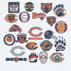 Chicago Bears NFL Football Team Logo SVG Cricut File