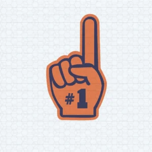 Chicago Bears Number 1 Finger SVG Digital Download