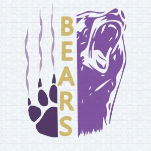 Chicago Bears Paw SVG Bear One Team One Dream