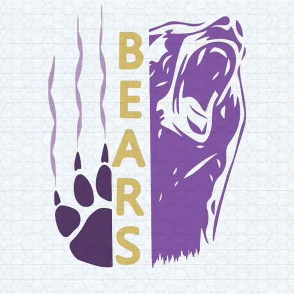Chicago Bears Paw SVG Bear One Team One Dream