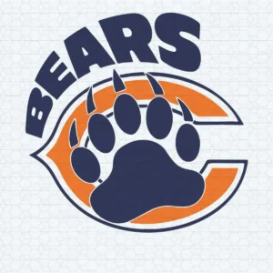 Chicago Bears Paw Tiger American Football Team Players SVG