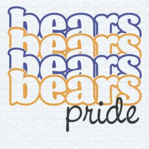 Chicago Bears Pride Football Logo SVG NFL Cricut File