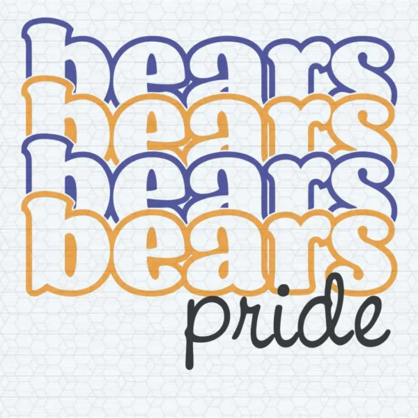 Chicago Bears Pride Football Logo SVG NFL Cricut File