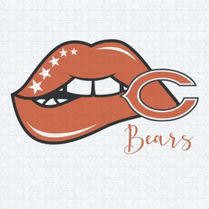 Chicago Bears Sexy Lips SVG PNG Eps Dxf For Fangirls