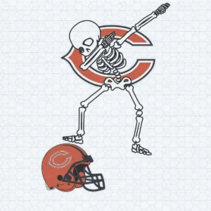 Chicago Bears Skull Dabbing SVG Cricut File