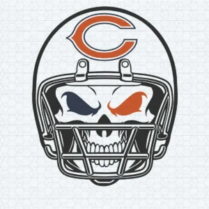 Chicago Bears Skull Helmet NFL Lover Football Teams SVG