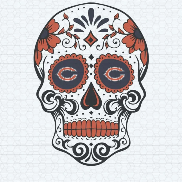 Chicago Bears Skull Outdoor Logo Graphic SVG Digital File