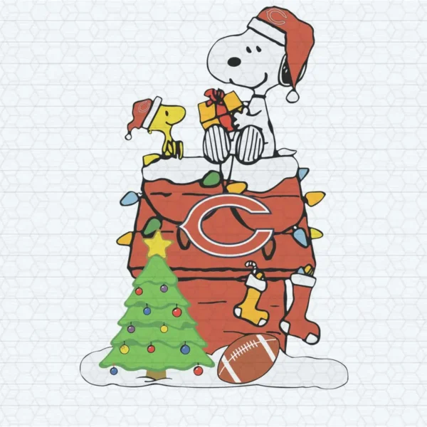 Chicago Bears Snoopy Christmas NFL SVG Cricut File