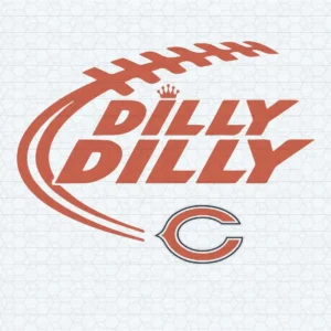 Chicago Bears Spiral Dilly Dilly SVG Cricut File Clipart