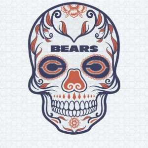 Chicago Bears Sugar Skull NFL Football Logo SVG