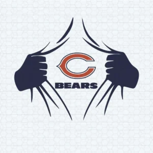 Chicago Bears Superman American Football Team Players SVG